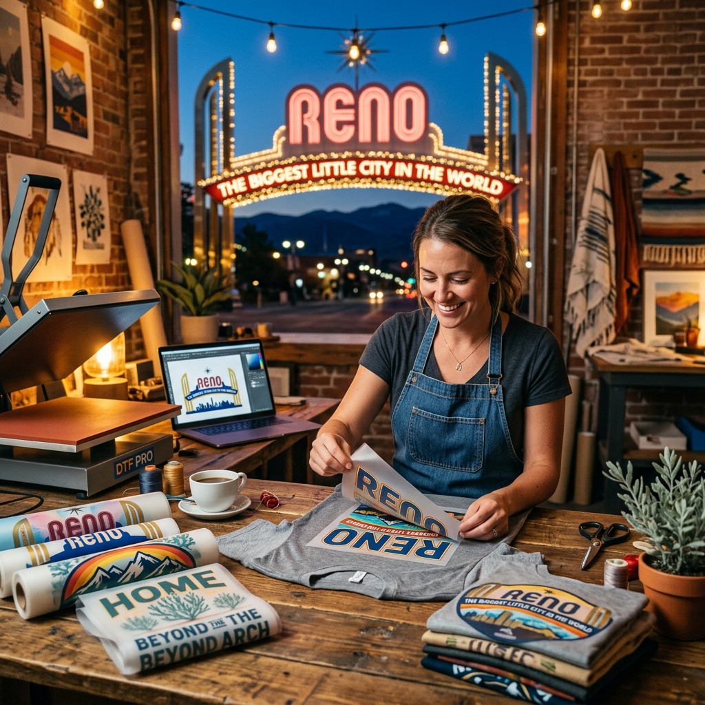 Beyond the Arch: Creative Reno Souvenir DTF Designs