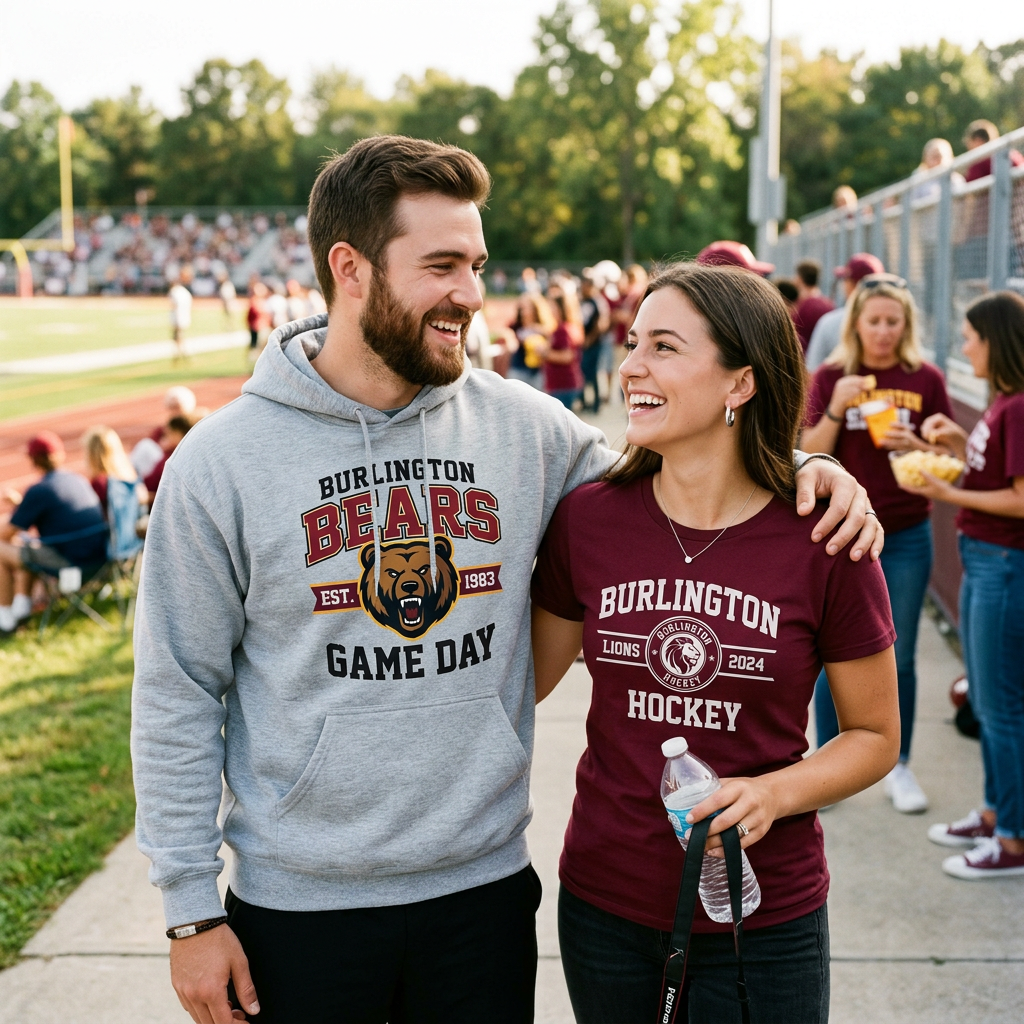 Burlington Sports Apparel: Custom Game Day DTF Gear