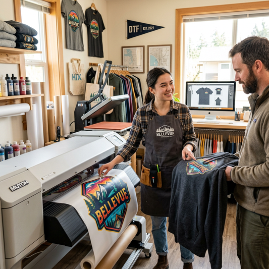 Custom DTF Printing for Bellevue Businesses & Brands