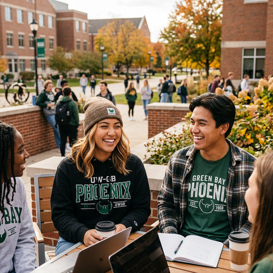 UW-Green Bay Apparel DTF: Custom Phoenix Pride Gear