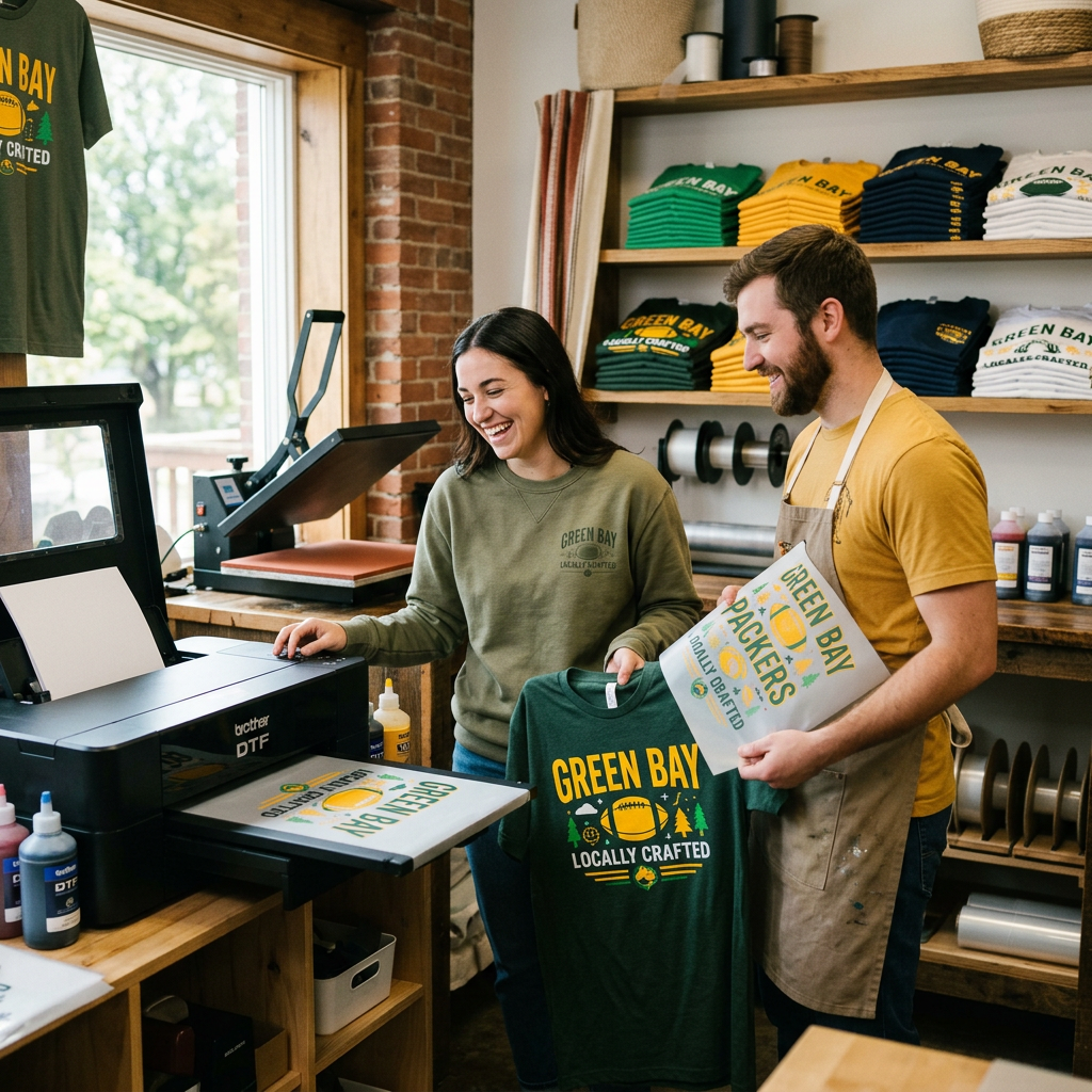 Custom DTF T-Shirt Printing Green Bay | Vibrant Local Apparel