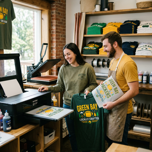 Custom DTF T-Shirt Printing Green Bay | Vibrant Local Apparel