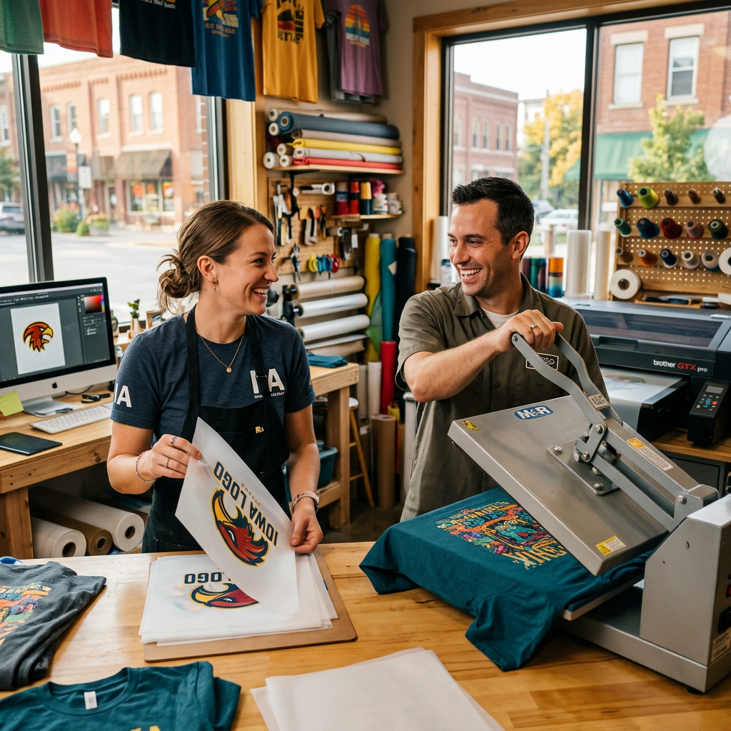 Support Local: DTF Printing for Businesses in Iowa