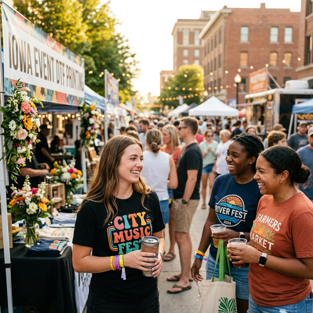 Iowa Event DTF Printing: Custom Apparel for Every Festival