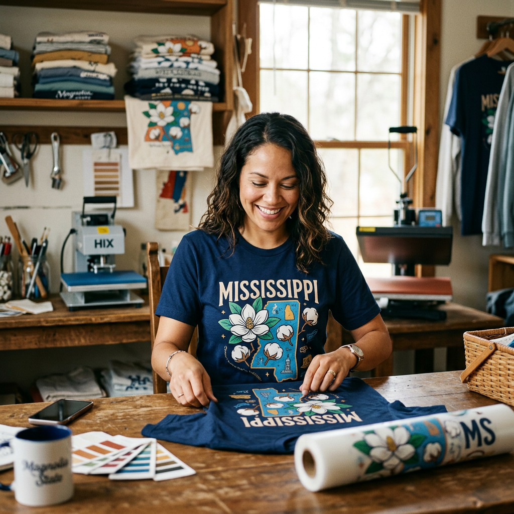 Celebrating Mississippi: Unique Design Ideas for DTF Apparel