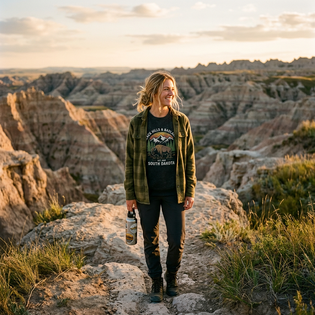 South Dakota Themed Apparel: From Badlands to Black Hills