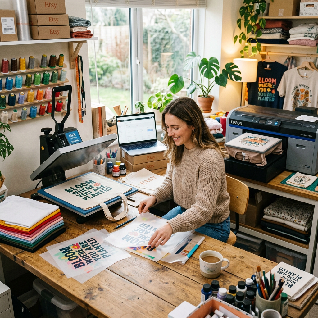 Scaling Your Etsy Business: DTF Transfers vs. DTG Printing