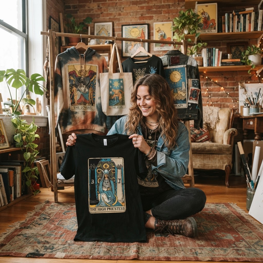 Tarot Card Art Apparel: Graphic Styles & Design Ideas