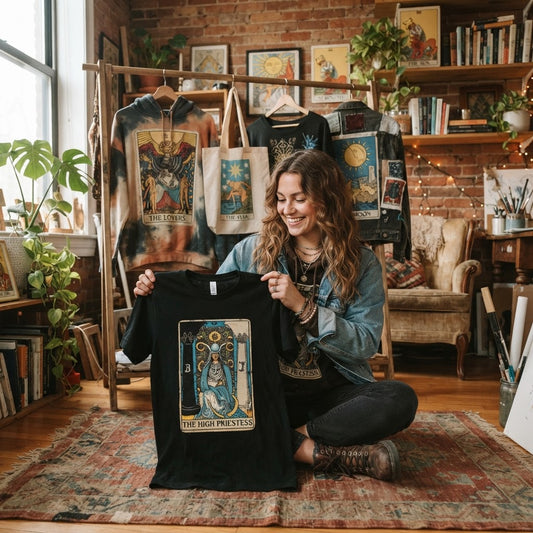 Tarot Card Art Apparel: Graphic Styles & Design Ideas