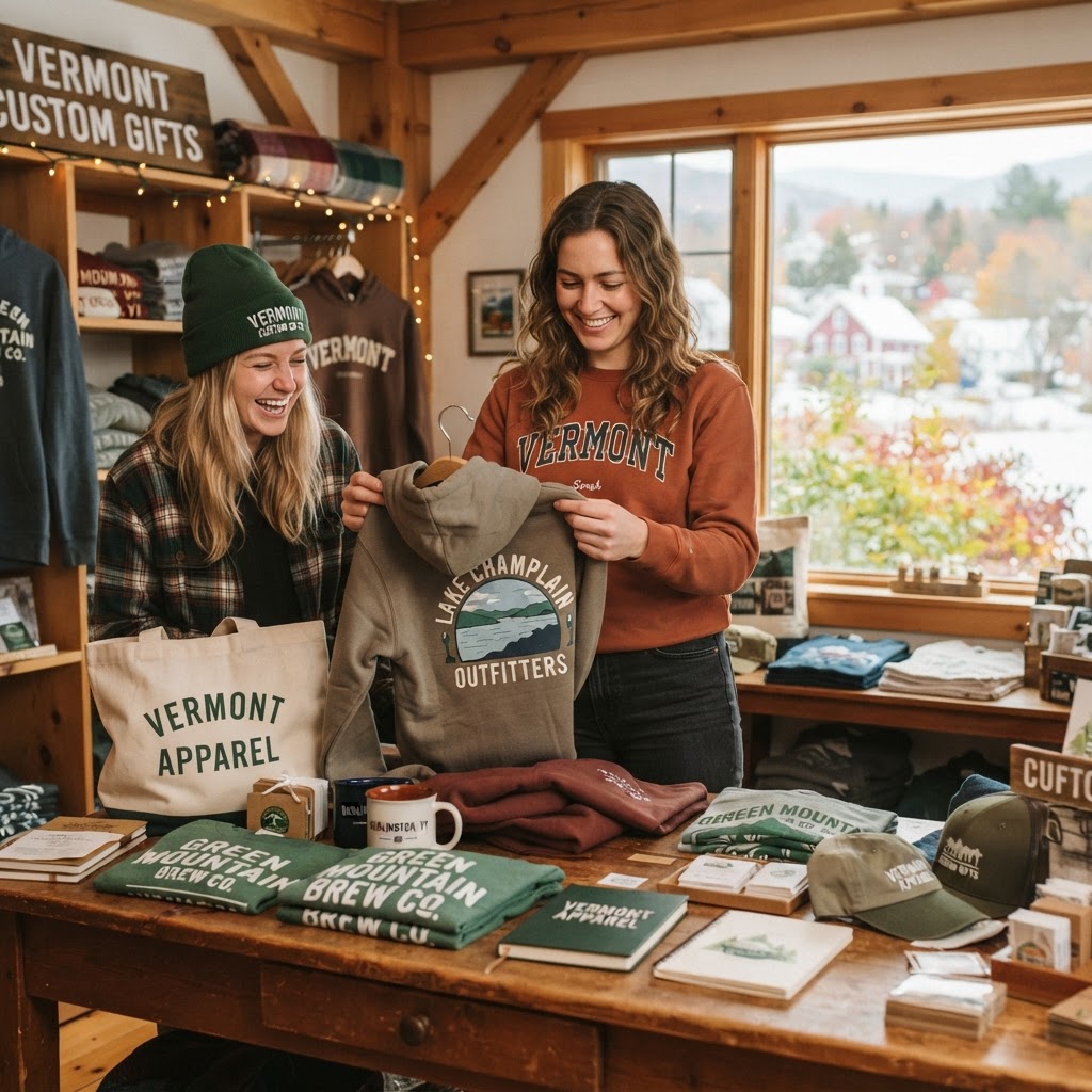 Vermont Custom Gifts: Apparel & Merch Ideas