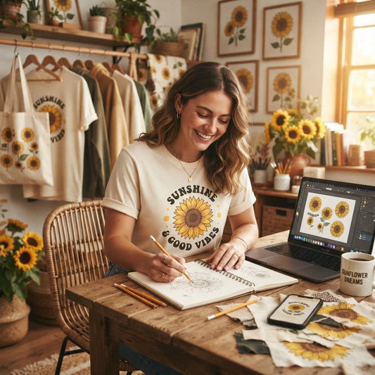Sunflower POD Apparel Design Ideas & Graphic Trends