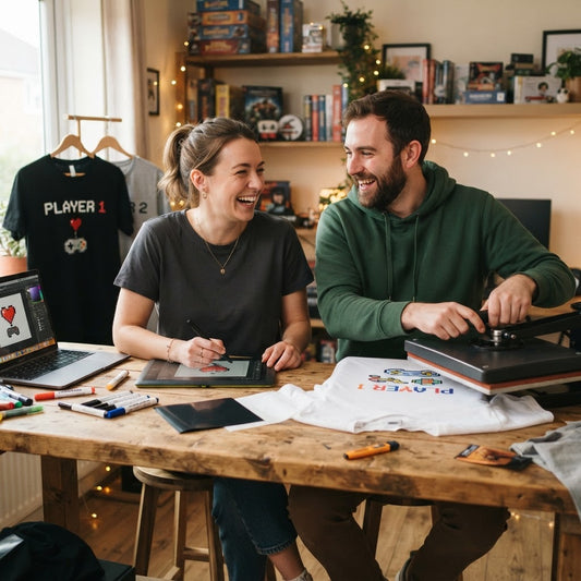 Gaming Love: Creative Design Ideas for Couples Tees