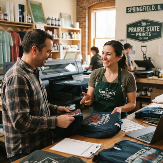 T-Shirt Printing in Springfield, IL: Local vs Online POD