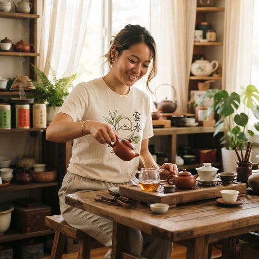 Gongfu Tea Graphic Tee Designs & Aesthetic Trends