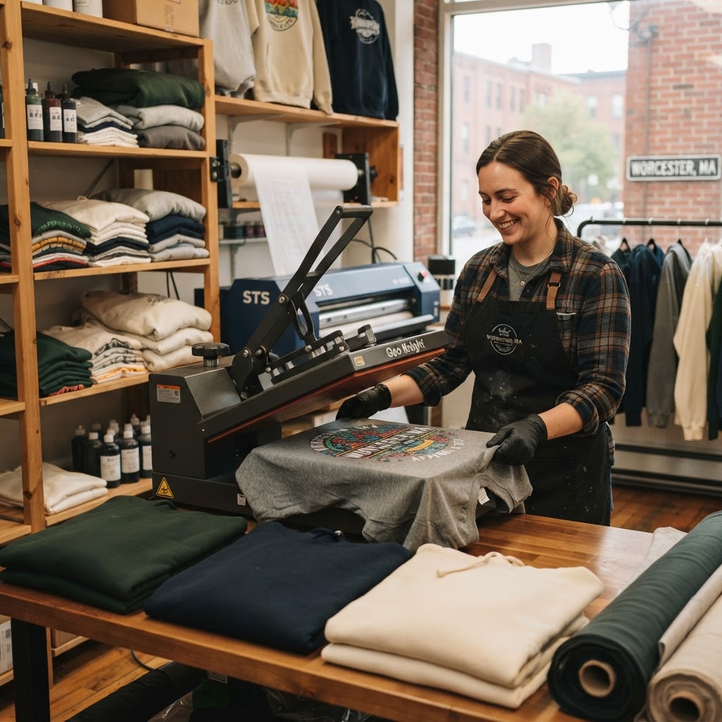 DTF Printing in Worcester, MA: Sourcing & Apparel