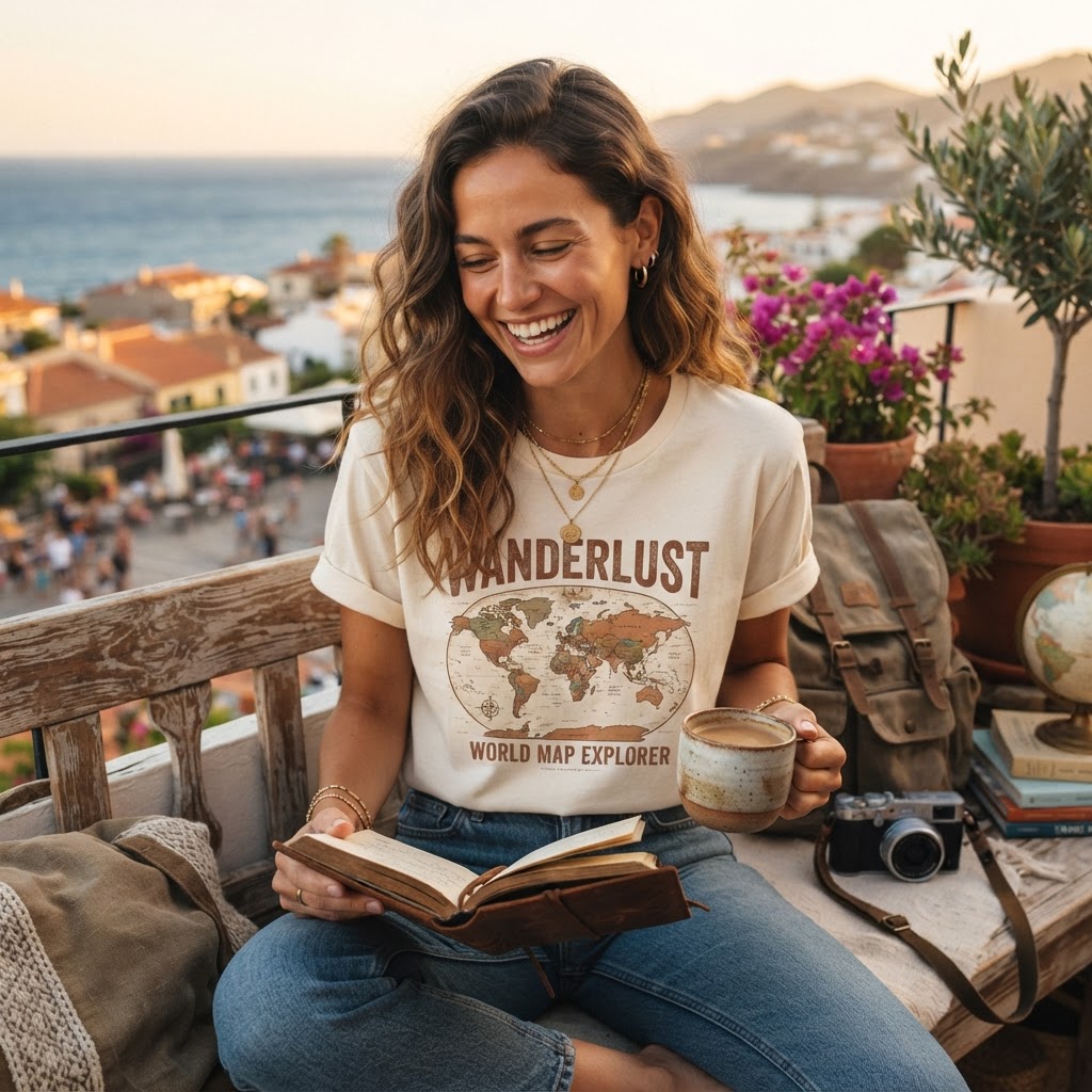 World Travel Themed T-Shirts: Gift Guide for Globetrotters