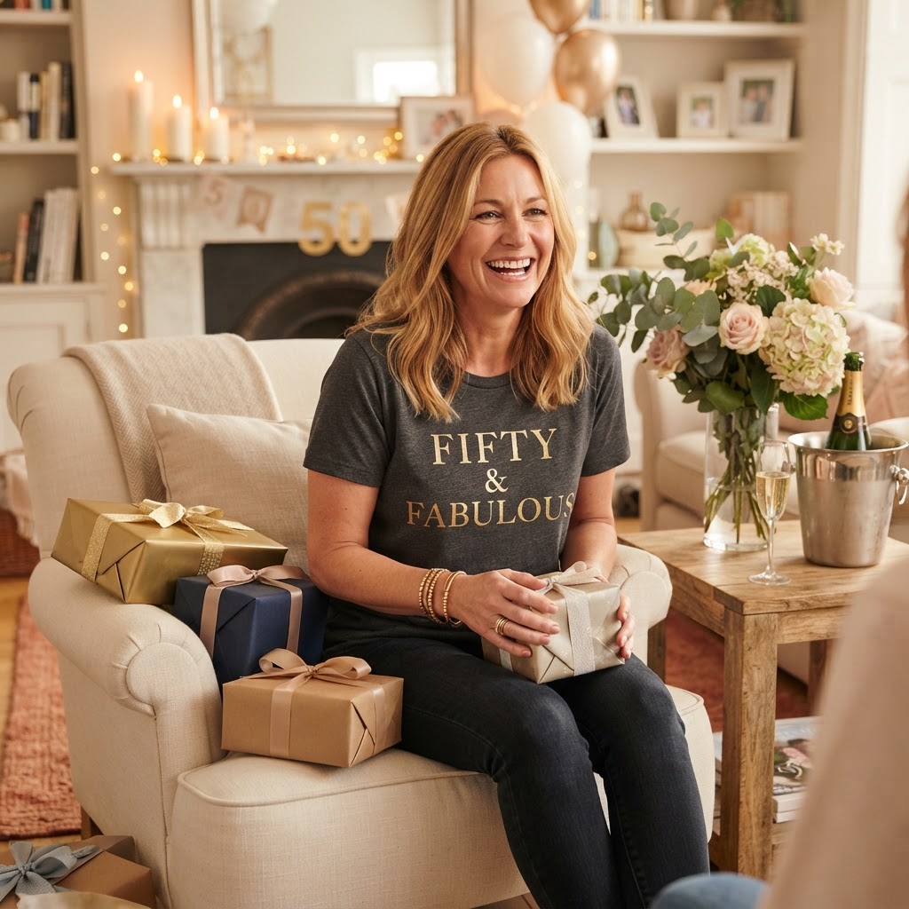 Fifty and Fabulous Shirt & Gift Guide for 50th Birthdays