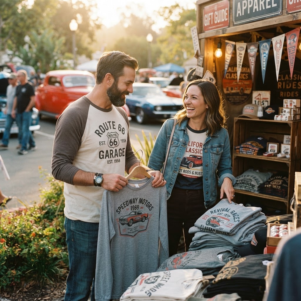 Classic Car Show Apparel: Long Sleeve Tees & Gift Guide