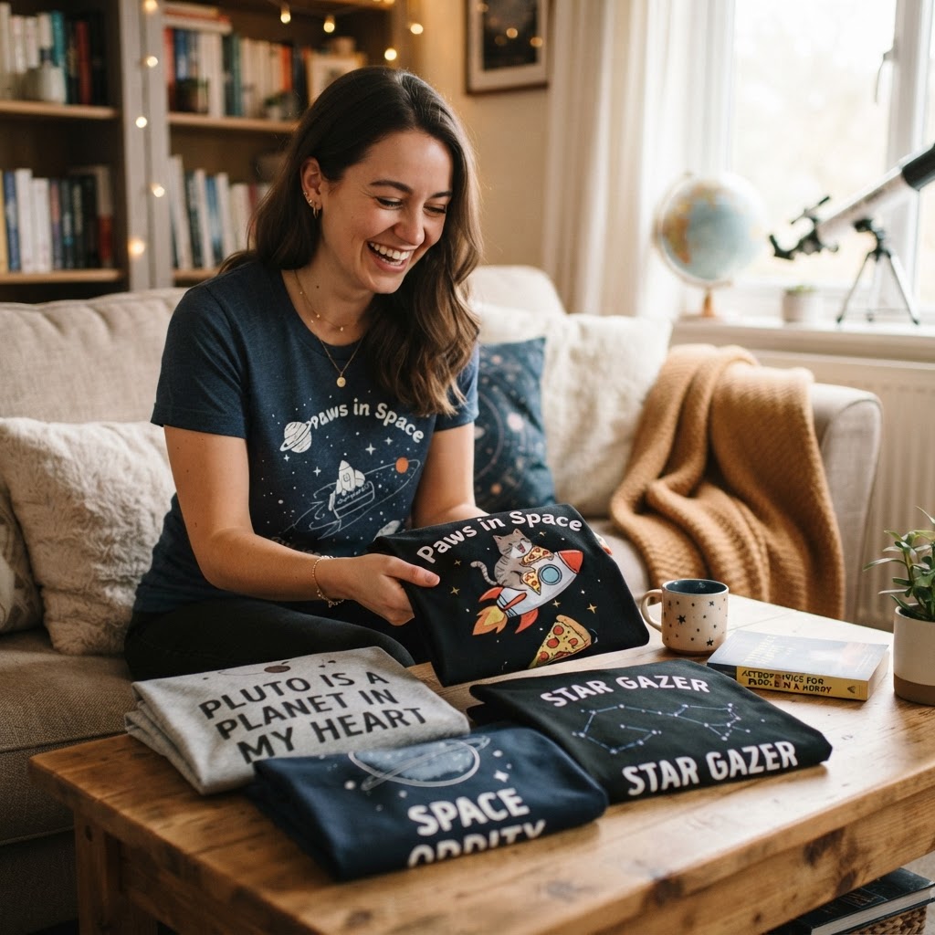 Funny Space T-Shirt Gift Guide for Astronomy Fans