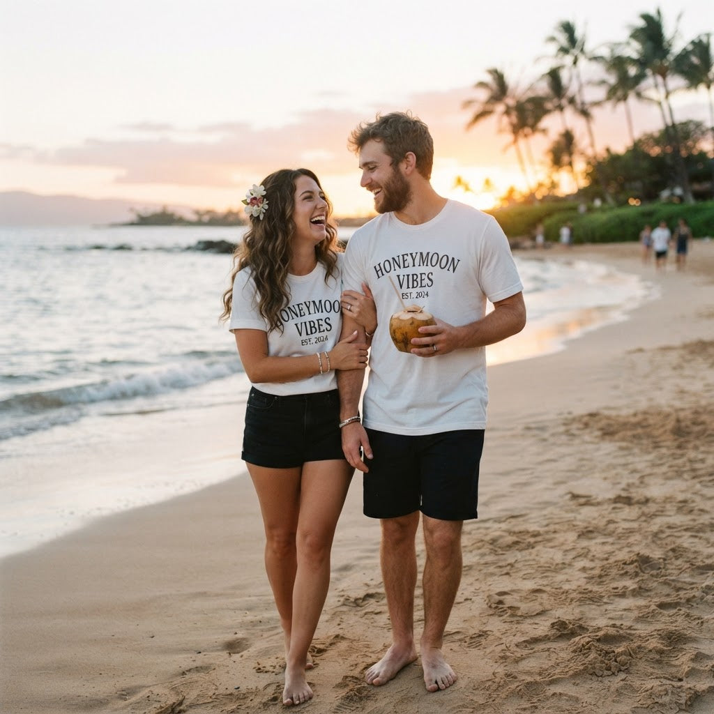 Honeymoon Shirts for Couples: Ultimate Matching Gift Guide