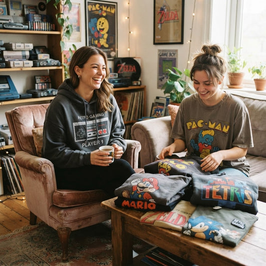 Retro Gaming Apparel Gift Guide: Oversized Tees & Hoodies