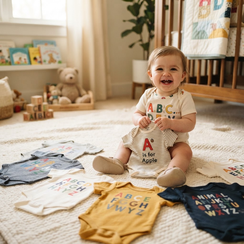 Baby ABC Bodysuit Gift Guide: Cute Alphabet Styles