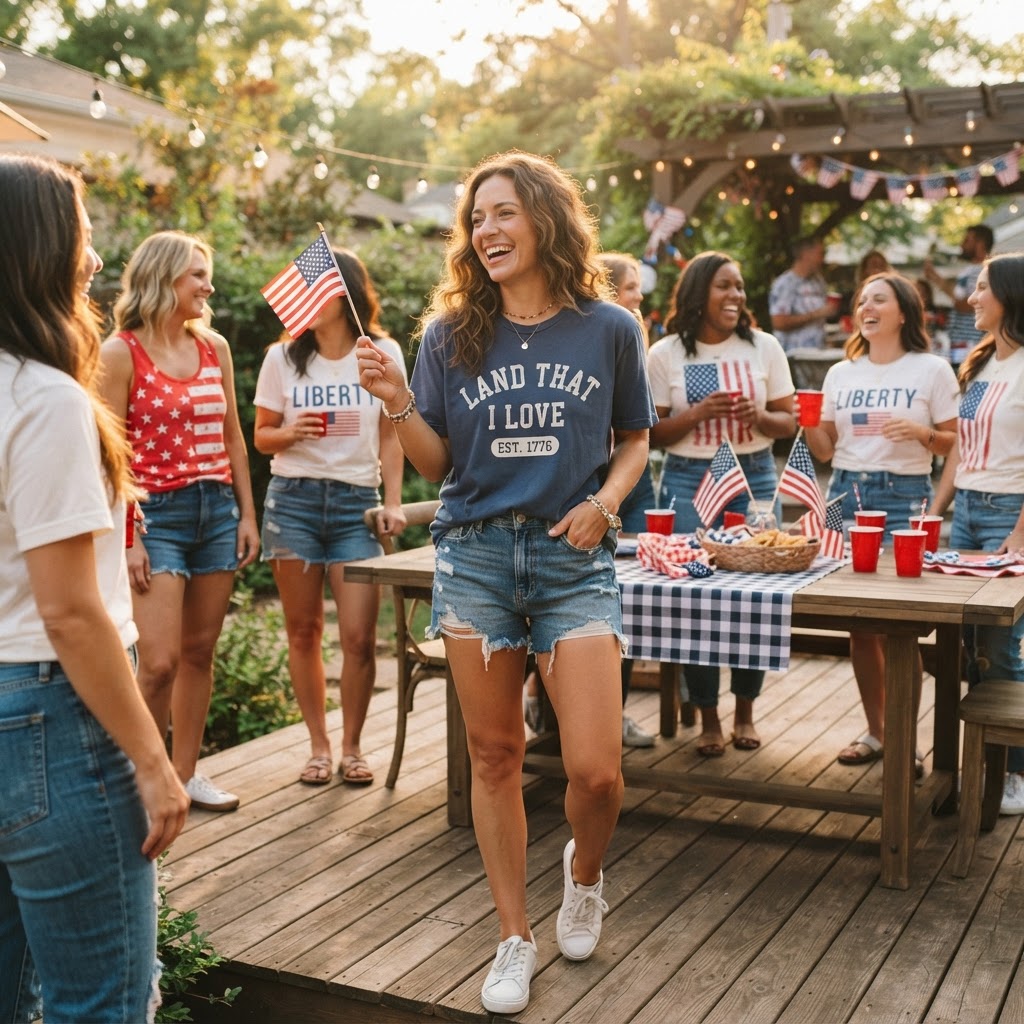 Patriotic Gift Guide: Women's Relaxed 4th of July Tees