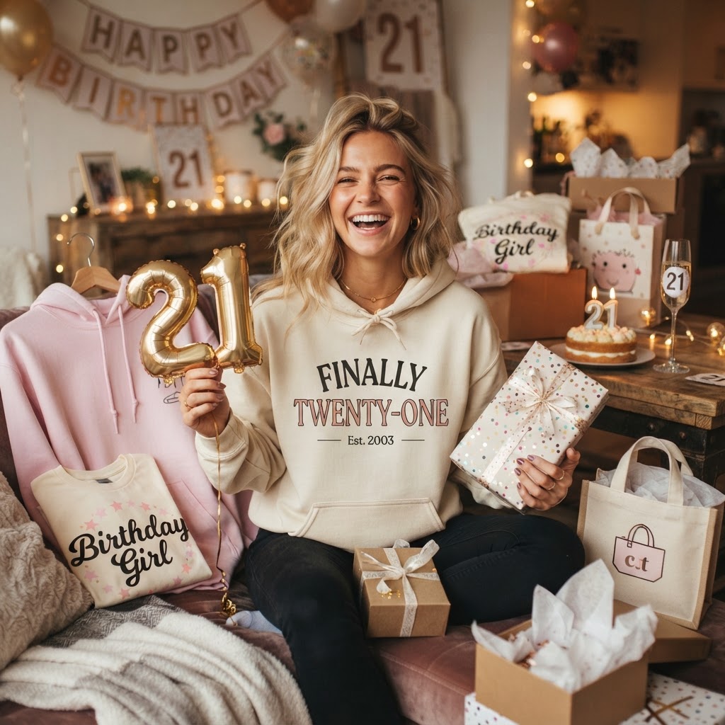 Finally 21 Birthday Girl Gift Guide: Cute Tees & Hoodies