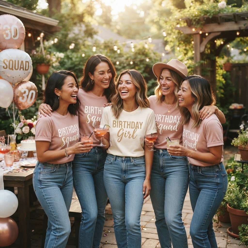 Custom Birthday Squad Shirts: Group Style Guide