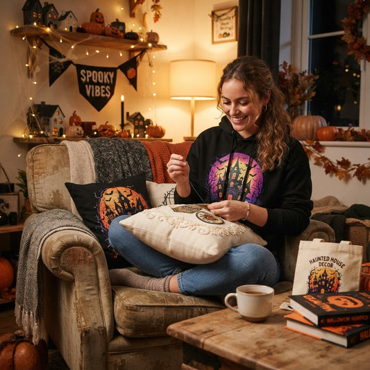 DTF Haunted House Decor: Spooky Custom Apparel & Gifts
