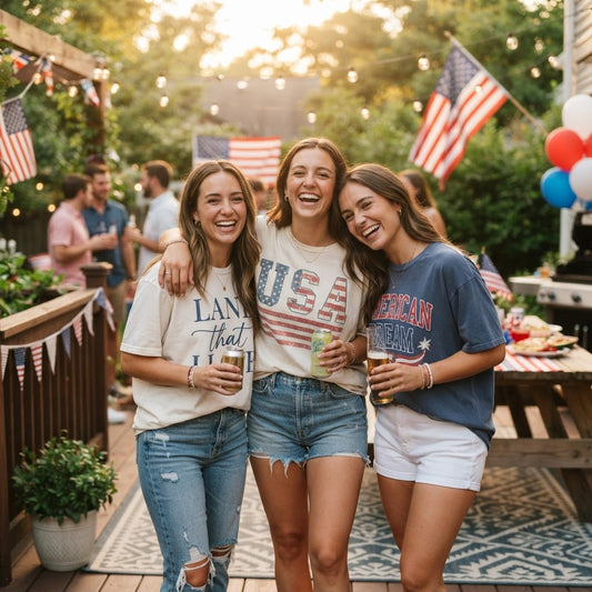 Patriotic Oversized Tee Gift Guide for USA Pride