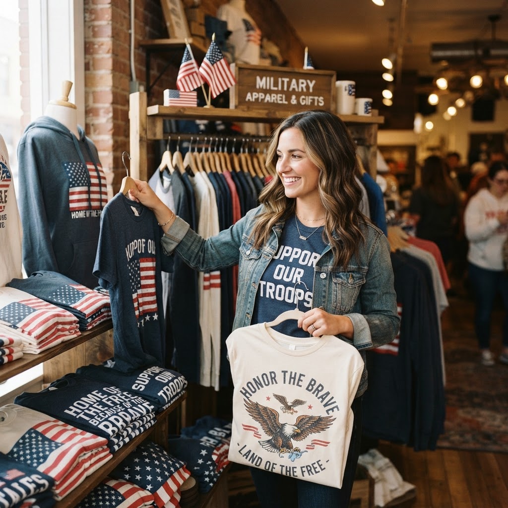 Patriotic Shirts Gift Guide: Support Our Troops Apparel