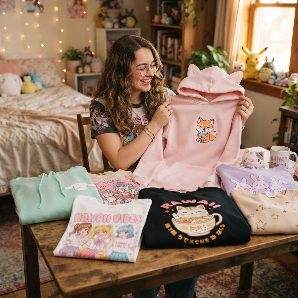 Kawaii Anime Apparel Gift Guide: Cute Hoodies & Shirts