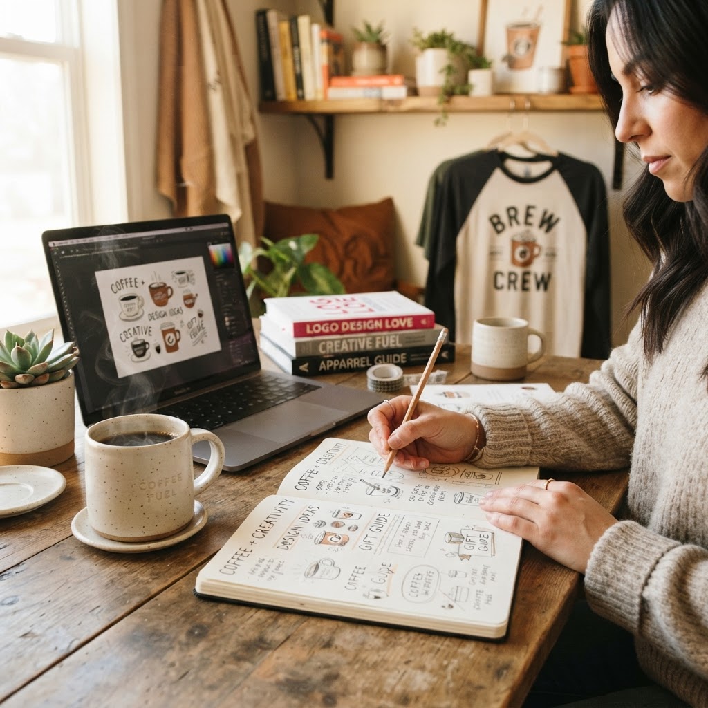 Fueled by Coffee Design Ideas & Apparel Gift Guide