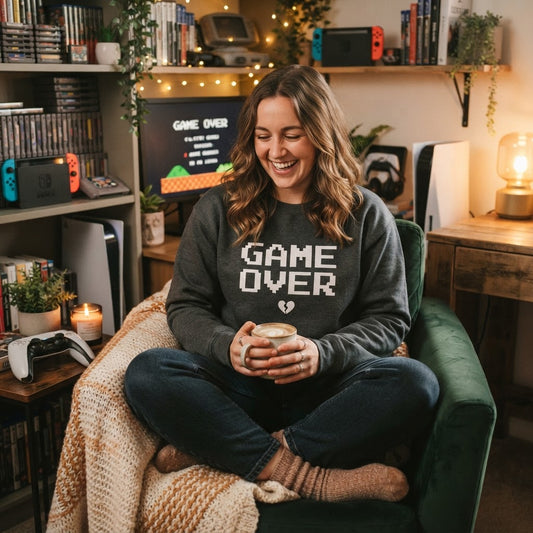 Game Over Sweatshirt Gift Guide for Gamers