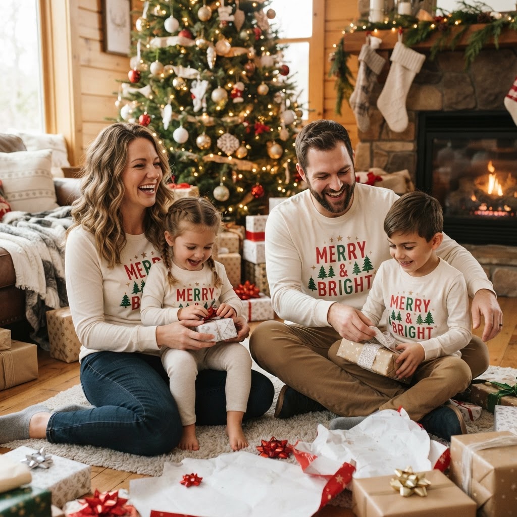 Christmas Family Long Sleeve Tee & Holiday Gift Guide