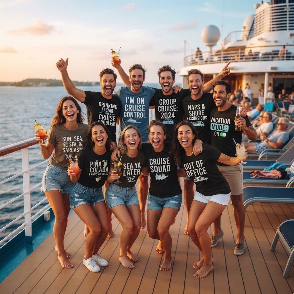15 Funny Cruise T-Shirts for Your Next Group Vacation