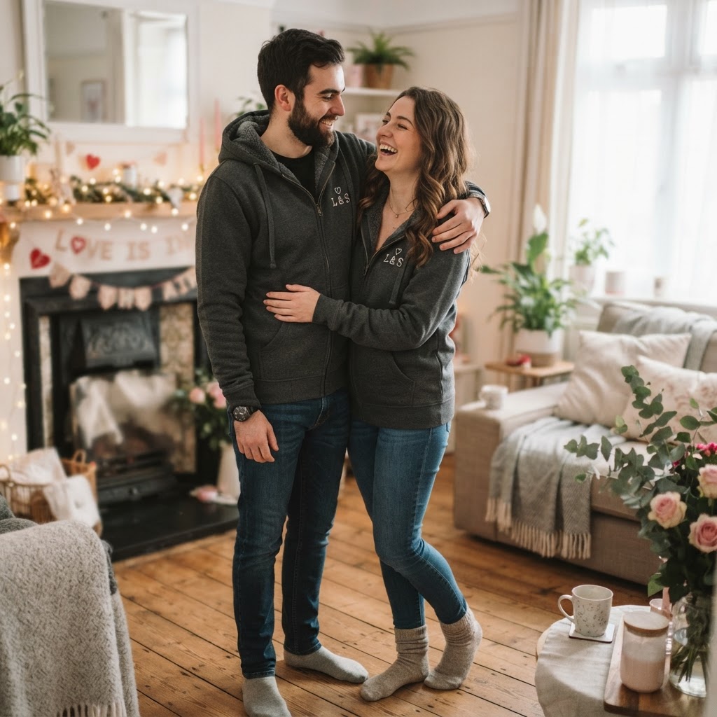 Matching Couple Zip Hoodies: Valentine's Day Gift Guide