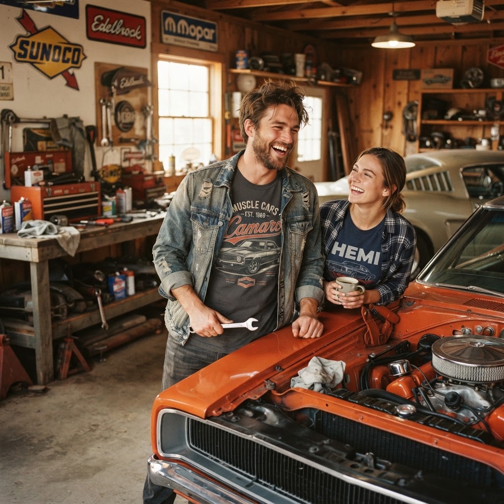 Muscle Car Gifts Guide: Top Graphic Tees for Auto Fans