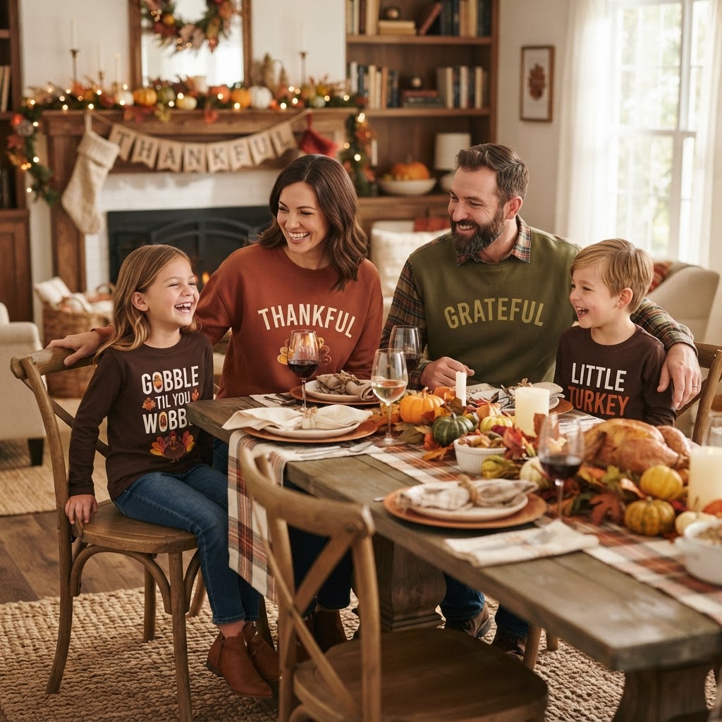 Thanksgiving Gift Guide: Family Shirts & Holiday Tops