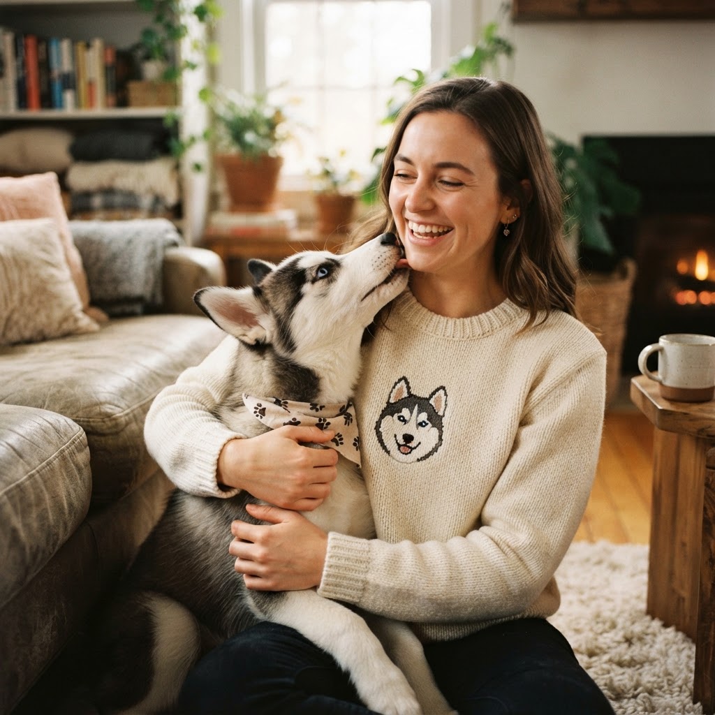 Cute Husky Design Crewnecks: Gift Guide for Husky Owners