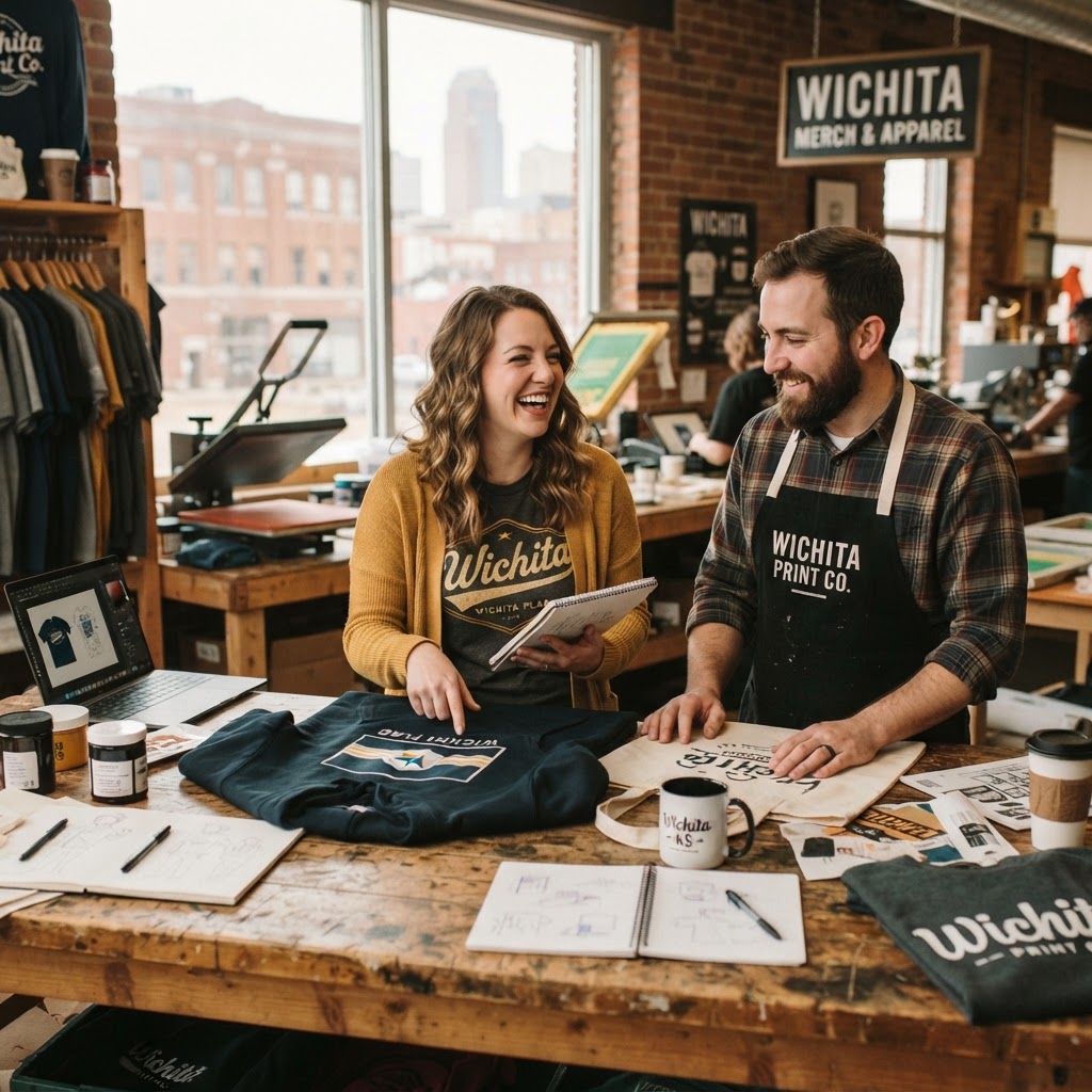Custom Merch Wichita KS: Apparel & Gift Ordering Guide