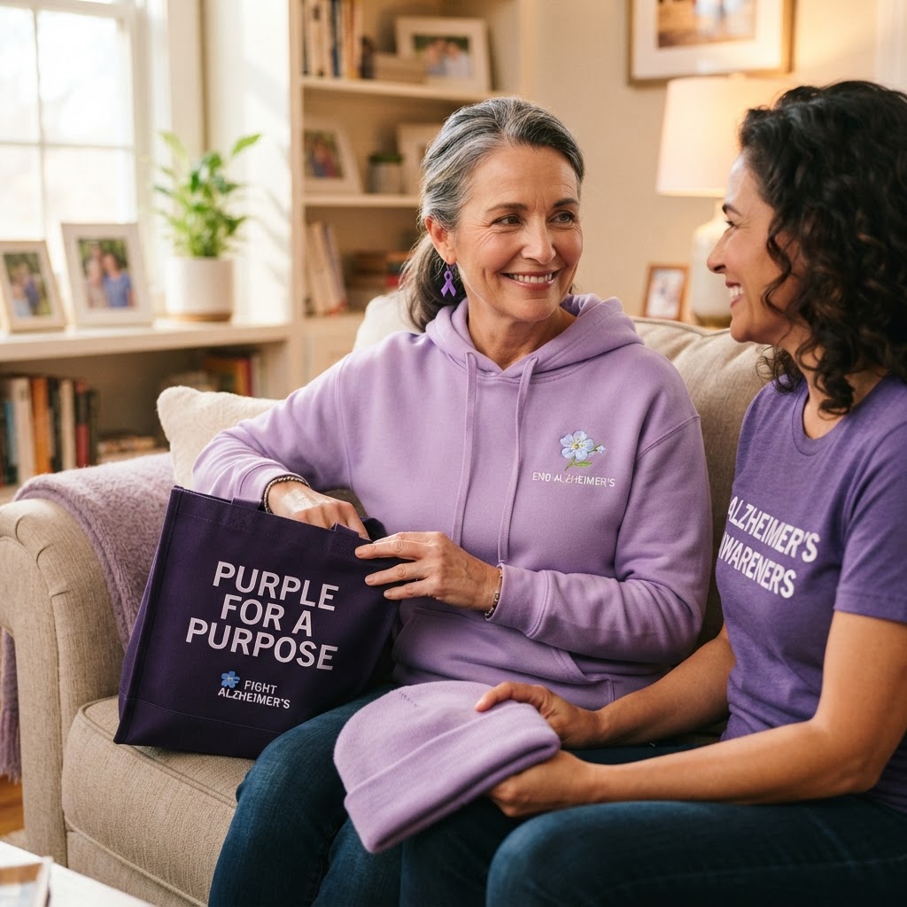 Alzheimer's Awareness Gift Guide: Purple Support Apparel