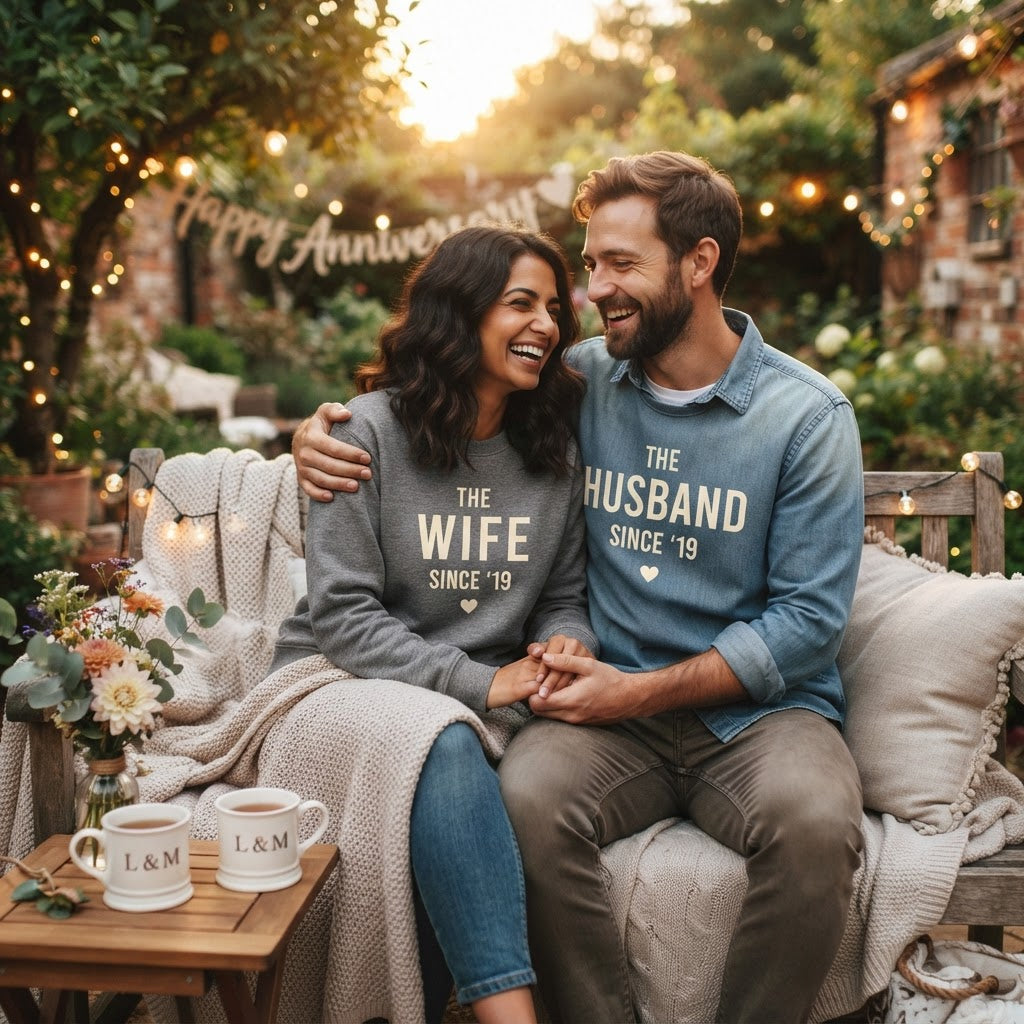 Wedding Anniversary Gift Guide: Custom Couple Apparel