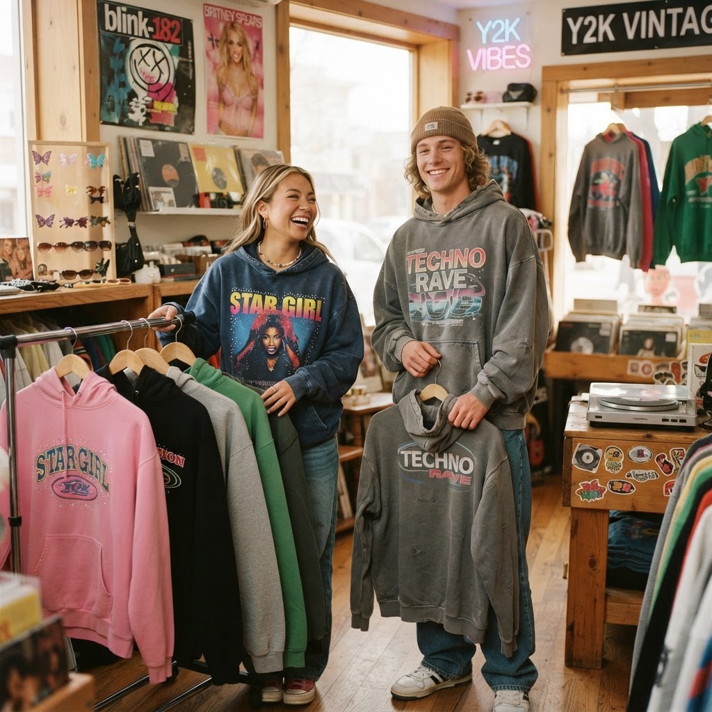 Retro Style Hoodie Gift Guide for Y2K Aesthetic Fans