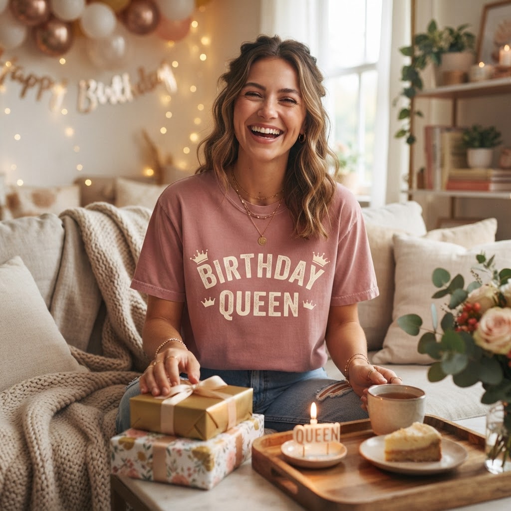 Birthday Queen Shirts & Gift Guide: Comfort Colors Picks