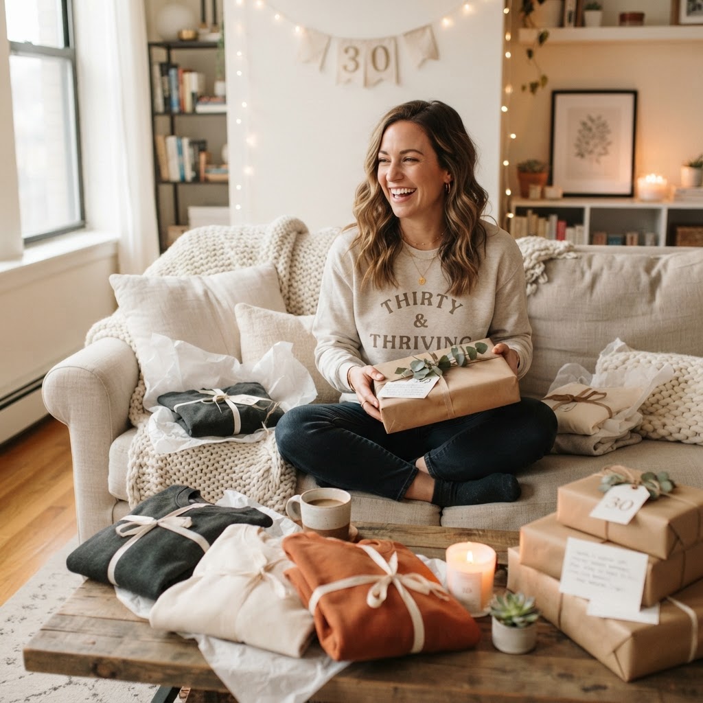 30 Years Old Birthday Gift Guide: Cozy Sweatshirts & Tees