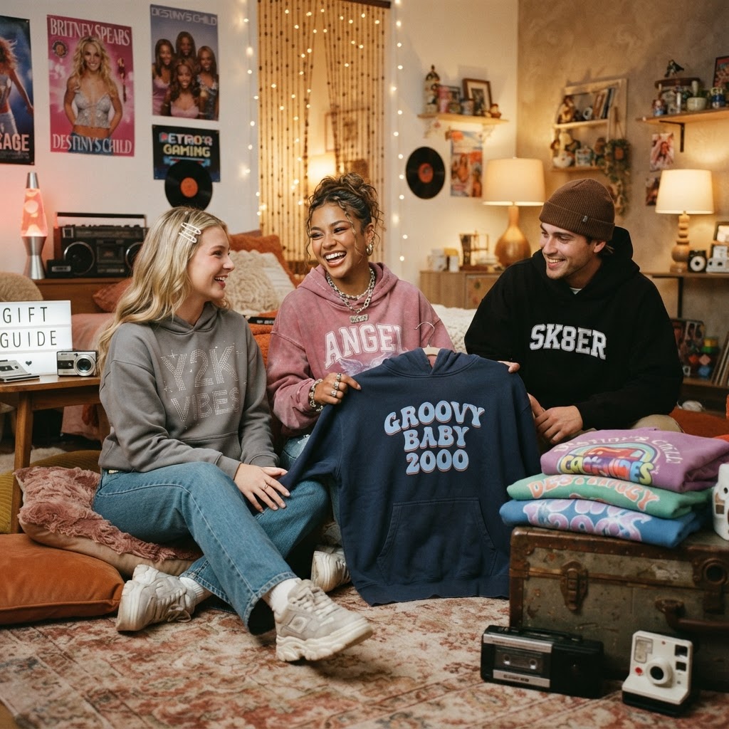 2000s Aesthetic Hoodie Gift Guide: Y2K Style Picks