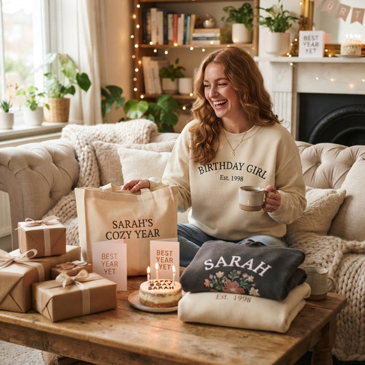 Women's Birthday Gifts: Cozy Custom Apparel Guide