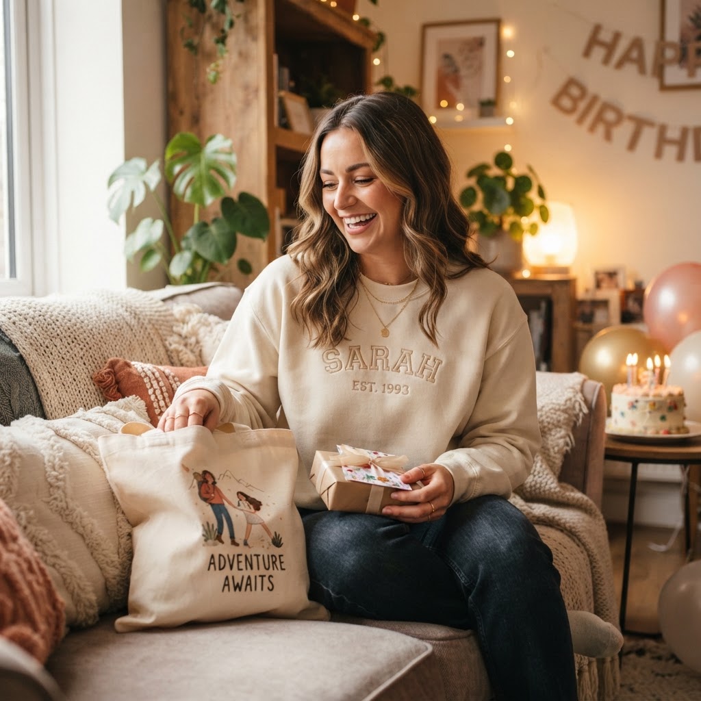 Unique Birthday Gifts for Her: Custom Apparel Gift Guide
